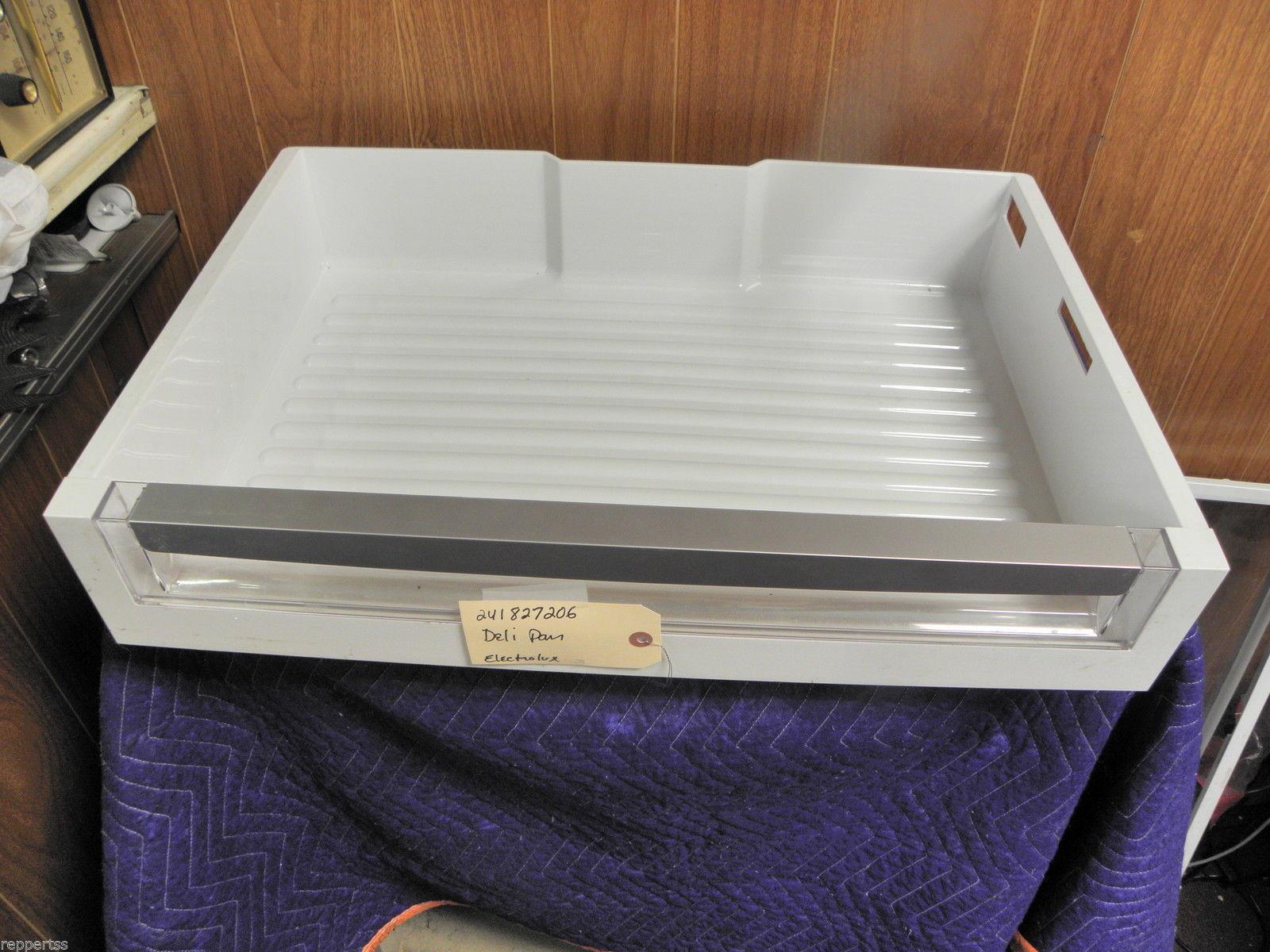 ELECTROLUX REFRIGERATOR 241827206 DELI PAN USED PART ASSEMBLY ELECTROLUX REFRIGERATOR 241827206 DELI PAN USED PART ASSEMBLY